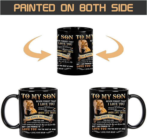 From Mom-to My Son Lion Mug 11Oz, Son Gift